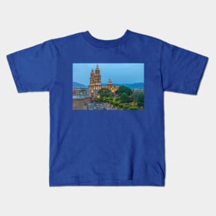 Mexico. Morelia. Cathedral at Twilight. Kids T-Shirt